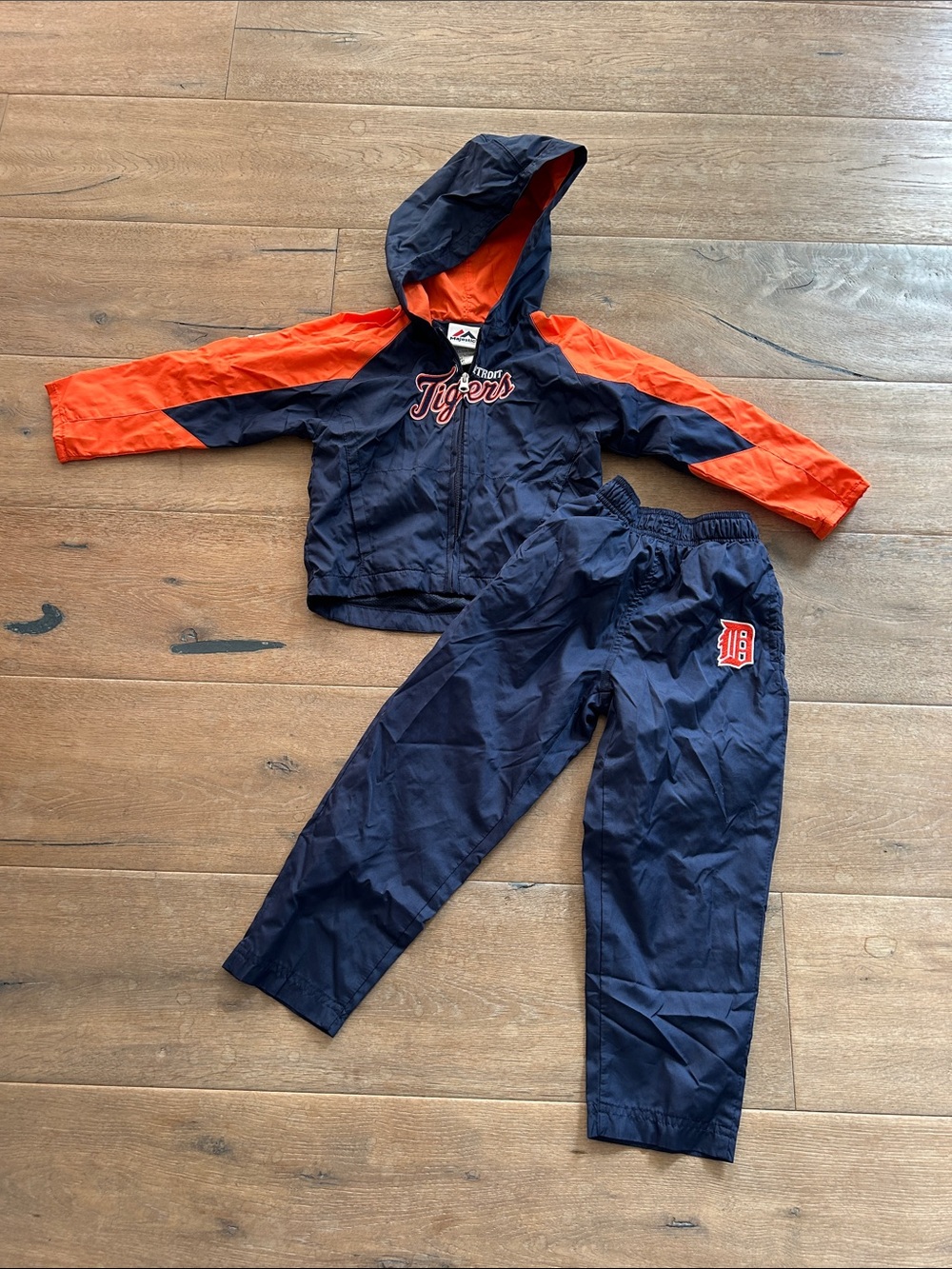 Majestic Navy and Orange Detroit Tigers Kids Matching Set